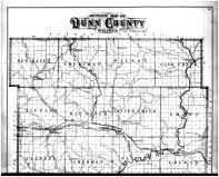 Dunn County Outline Map - Above, Dunn County 1888